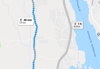 Gang/sykkelsti Haneholmveien (Fra Kiserød til Virik)